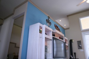 Leading Edge Homes - Accent walls give a pop of color.
